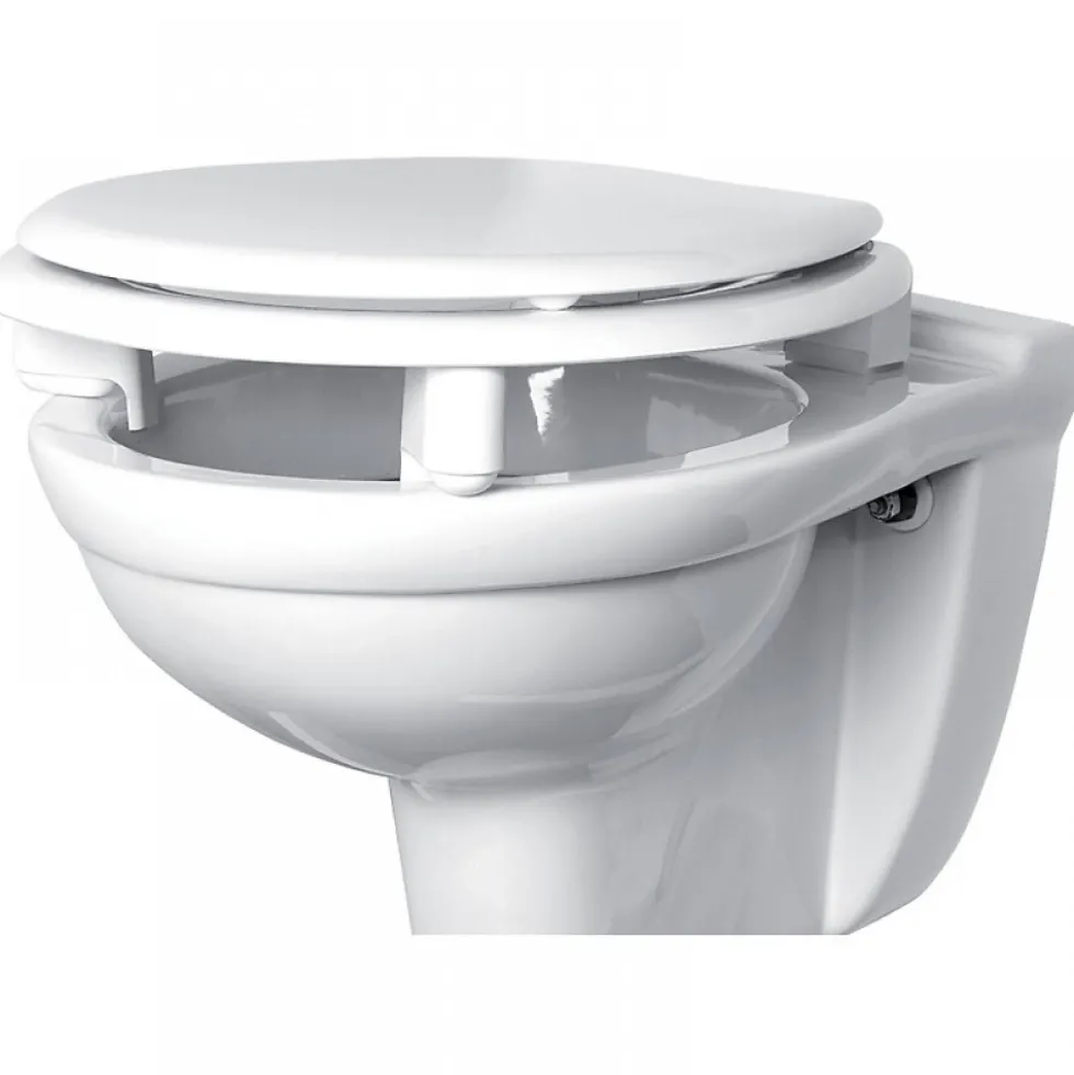Abattant double rehaussé de 70 mm - blanc - Tradition OLFA