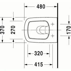Abattant suspendue amovible - frein de chute - Durastyle Compact DURAVIT