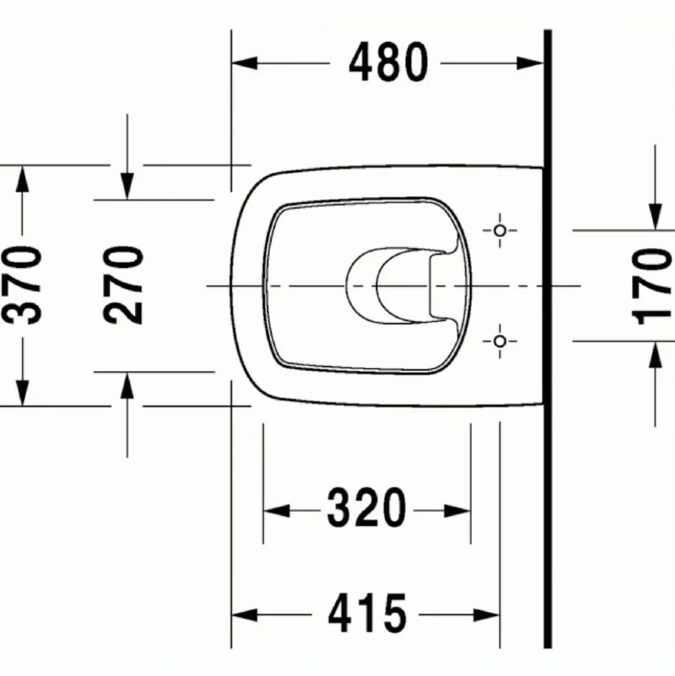 Abattant suspendue amovible - frein de chute - Durastyle Compact DURAVIT