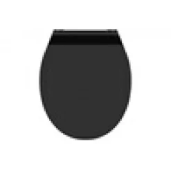 Abattant Wc - Duroplast - Ultra fin - avec frein de chute - Noir SCHÜTTE