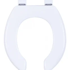 Abattant WC en bois réticulé blanc anti-contact Tradition OLFA