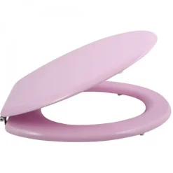 Abattant WC - MDF - Charnières Inox - CLEO - Rose Poudré MSV