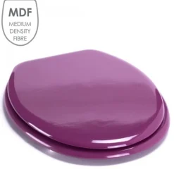 Abattant WC - MDF - Charnières Inox - CLEO - Violet MSV