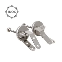 Abattant WC - MDF - Charnières Inox - CLEO - Gris Anthracite MSV