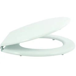 Abattant WC - MDF - Charnières zinc - Blanc MSV