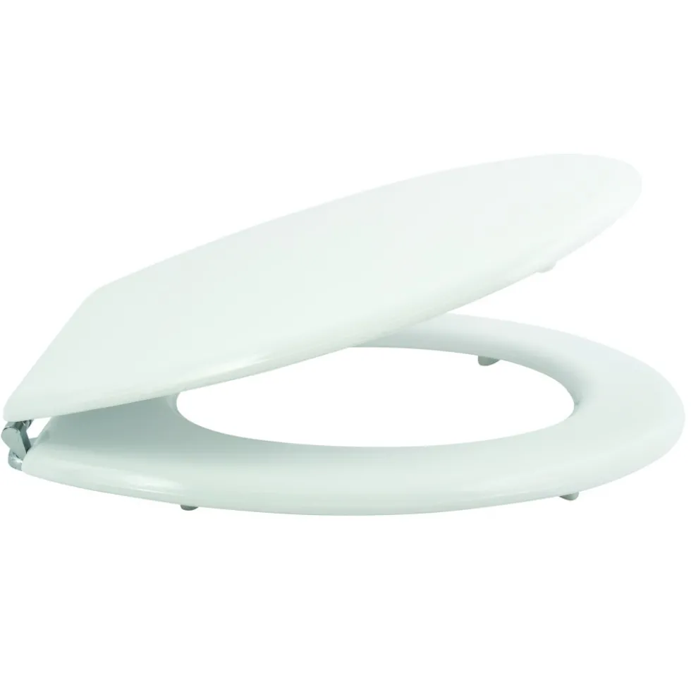 Abattant WC - MDF - Charnières zinc - Blanc MSV