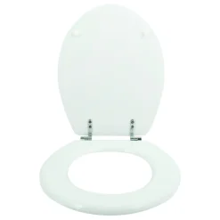 Abattant WC - MDF - Charnières zinc - Blanc MSV