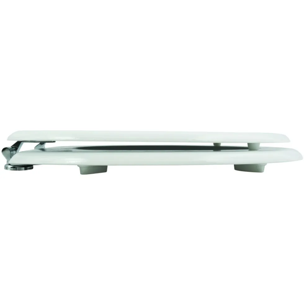 Abattant WC - MDF - Charnières zinc - Blanc MSV