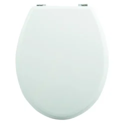 Abattant WC - MDF - Charnières zinc - Blanc MSV