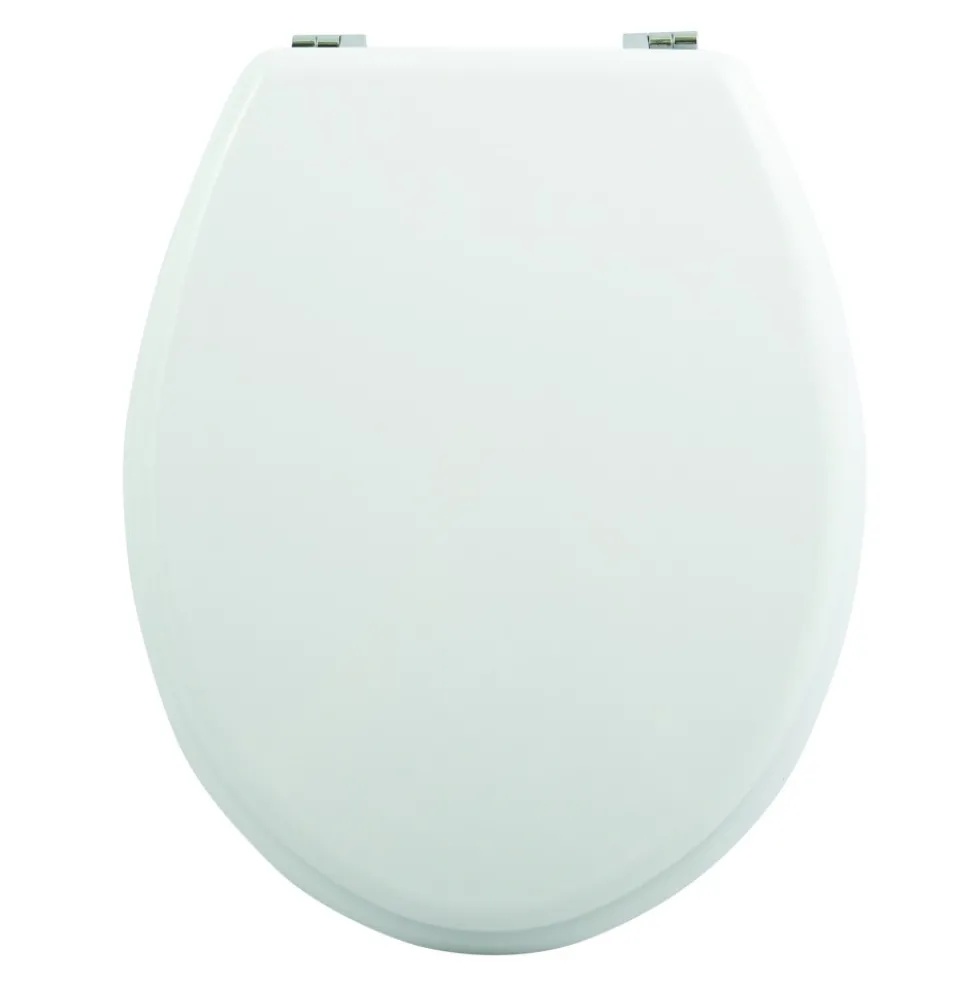 Abattant WC - MDF - Charnières zinc - Blanc MSV