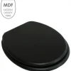 Abattant WC - MDF - Noir Mat MSV