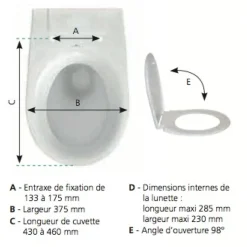 Abattant WC - Monaco SIAMP
