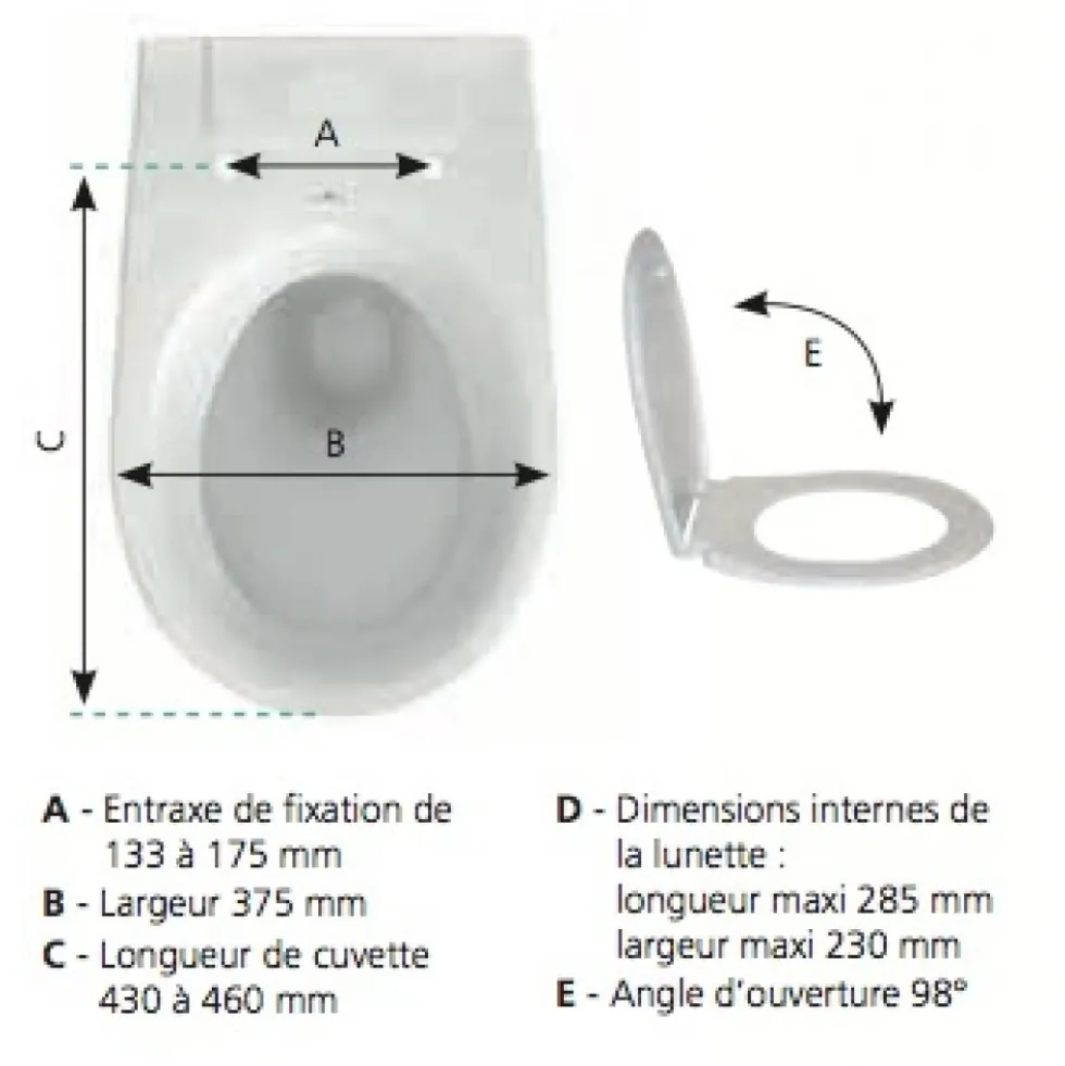 Abattant WC - Monaco SIAMP