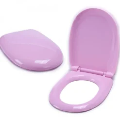 Abattant WC - Polypropylène - Charnières PS - Rose MSV