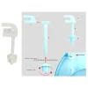 Abattant WC Polypropylène Charnières PS - Blanc MSV