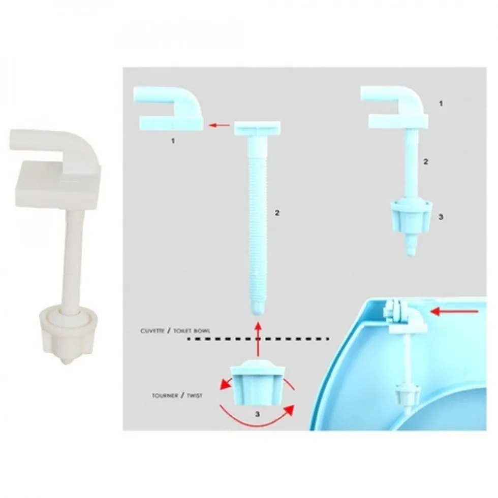 Abattant WC Polypropylène Charnières PS - Blanc MSV