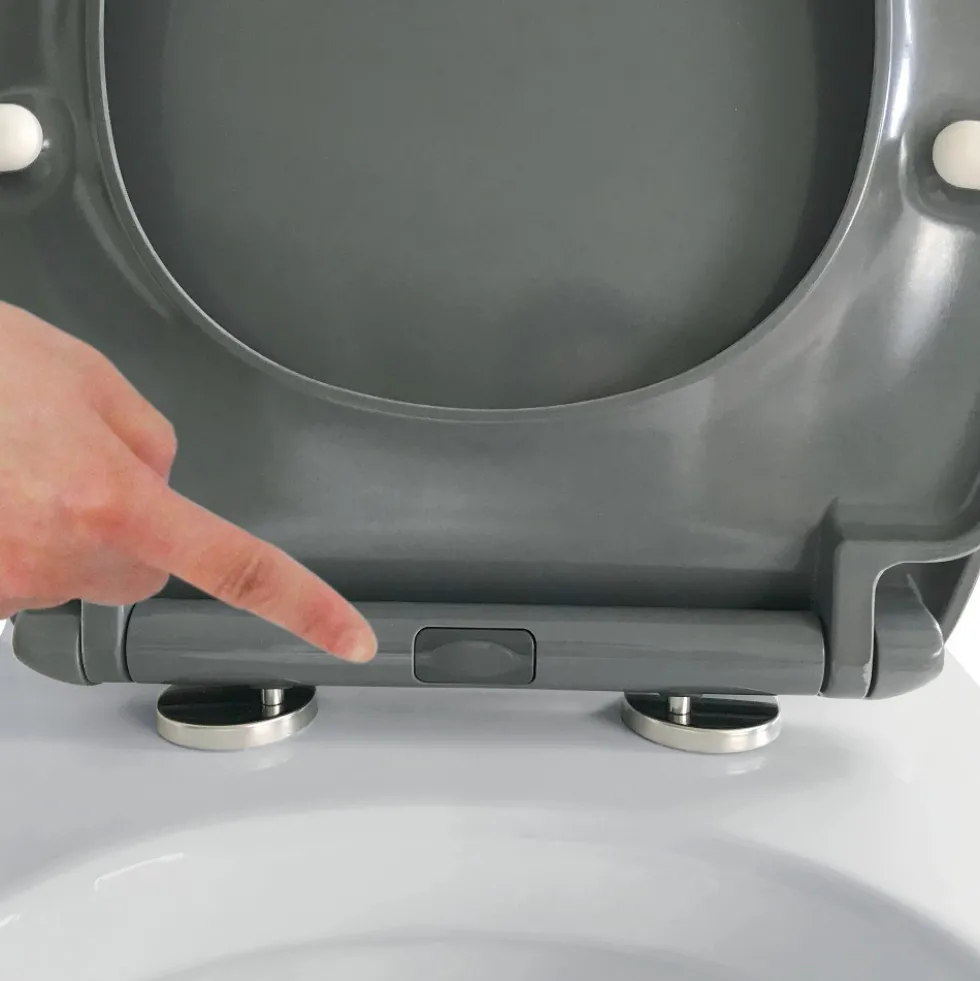 Abattant WC - Thermodur - avec Frein de chute - Easy Clip - Gris SPIRELLA