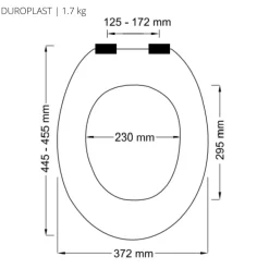 Abattant WC - Thermo dur - avec Frein de chute - NEELA - Taupe mat SPIRELLA