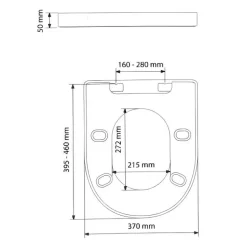 Abattant WC thermodur blanc déclipsable frein de chute S3 Type OLFA