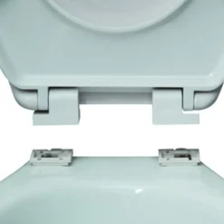 Abattant WC - Thermodur - Charnières PS - SEAUVILLE - Gris et Blanc MSV