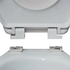 Abattant WC - Thermodur - Charnières PS - WORLD - Gris et Blanc MSV