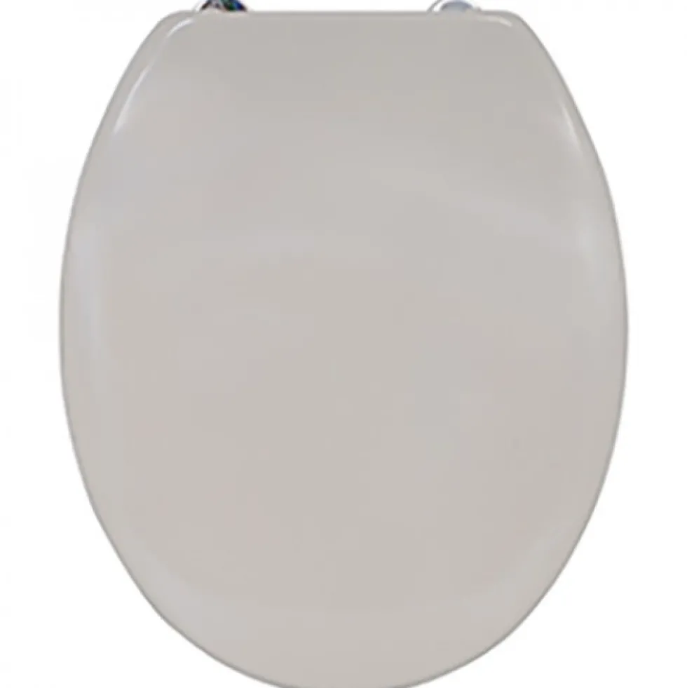 Abattant WC - Thermodur - Charnières Inox - Taupe MSV