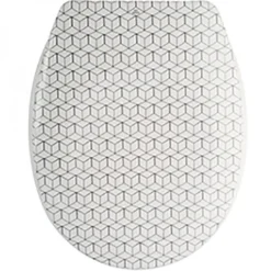 Abattant WC - Thermodur - Charnières Inox - MOZAIK - Beige MSV
