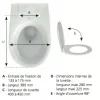Abattant wc thermoplastique - incassable - Monte Carlo 3 SIAMP