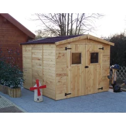 Abri de jardin bois - panneaux 16 mm - Eden - 5,60 m2 HABRITA