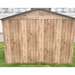 Abri de jardin métal imitation bois - 7,75m² - kit ancrage inclus DURAMAX