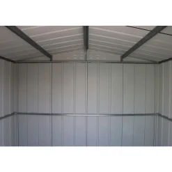Abri de jardin métal imitation bois - 7,75m² - kit ancrage inclus DURAMAX