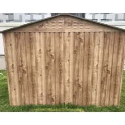 Abri de jardin métal imitation bois - 4,75m² - kit ancrage inclus DURAMAX