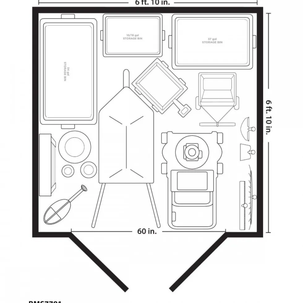 Abri de jardin polyéthylène Modern - 4,88m² - plancher inclus SUNCAST