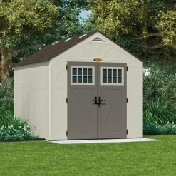 Abri de jardin polyéthylène Woodgrain - 7,90m² - plancher inclus SUNCAST