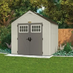 Abri de jardin polyéthylène Woodgrain - 5,53m² - plancher inclus SUNCAST