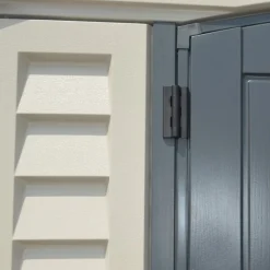 Abri de jardin PVC Apex + kit de fondation - kit 2 fenêtre - 2 puits de lumière - 8,05 m² DURAMAX