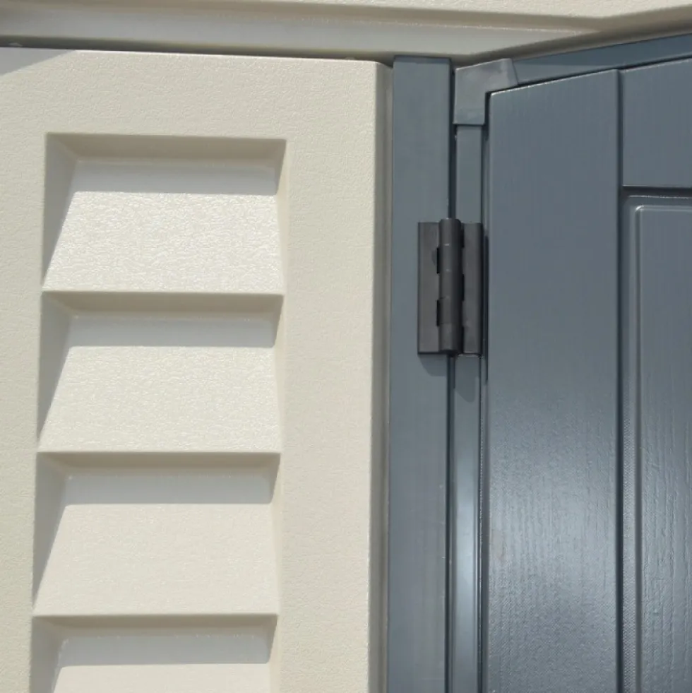 Abri de jardin PVC Apex + kit de fondation - kit 2 fenêtre - 2 puits de lumière - 8,05 m² DURAMAX