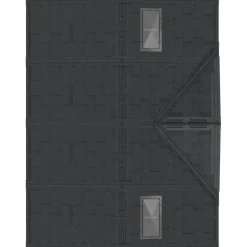 Abri de jardin PVC Apex + kit de fondation - kit 2 fenêtre - 2 puits de lumière - 8,05 m² DURAMAX