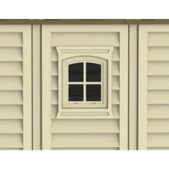 Abri de jardin PVC Woodbridge + kit de fondation et kit 1 fenêtre - 10,56 m² DURAMAX