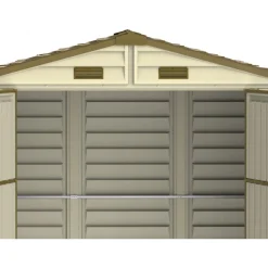Abri de jardin PVC Woodstyle + kit de fondation et kit 1 fenêtre - 4,13 m² DURAMAX
