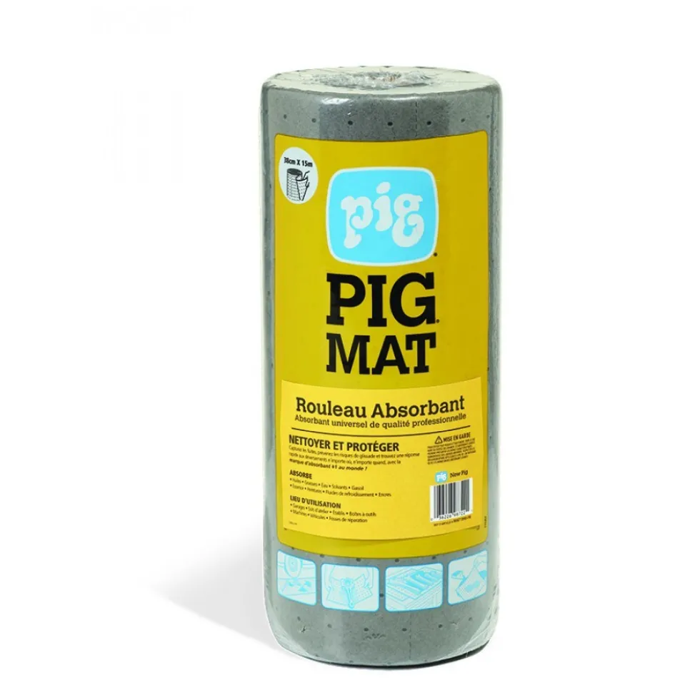 Absorbant en rouleau - polypropylène - universel - PIG MAT BRICOZOR