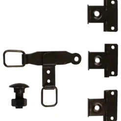 Accessoire pour espagnolette plate - en acier phorétique noir TORBEL