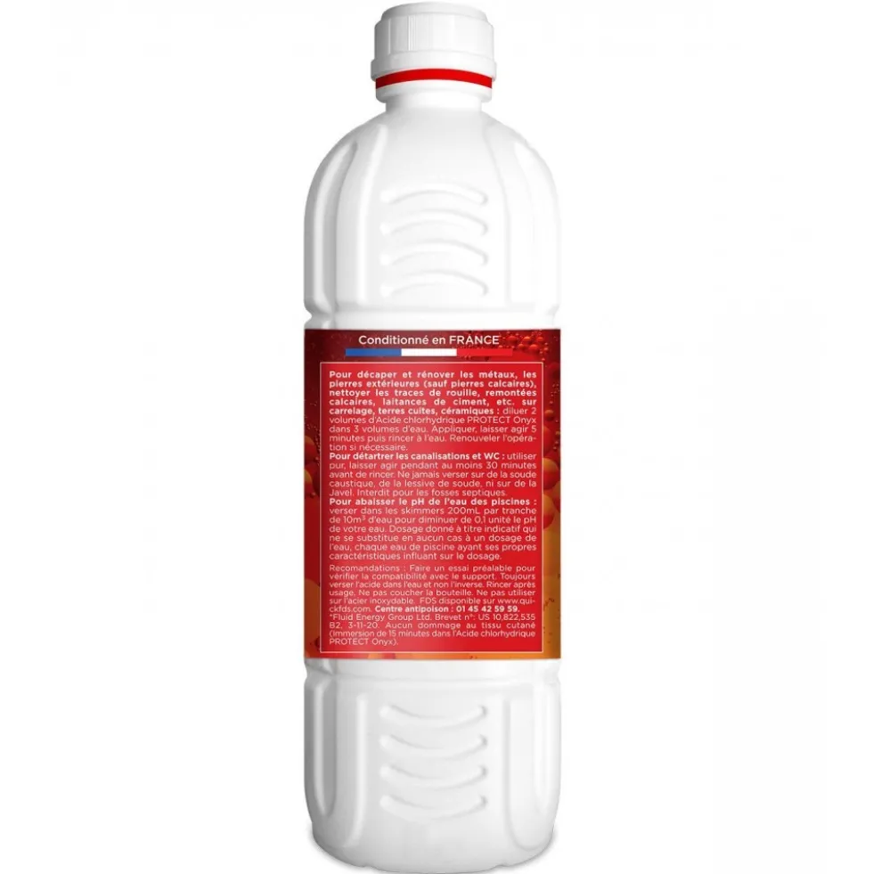 Acide chlorhydrique PROTECT pour métaux - sans danger pour la peau ONYX