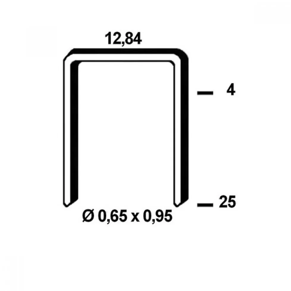 Agrafes galvanisées type 80 - longueur 8 mm - par 10000 ARCA-SCAB