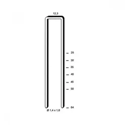 Agrafes galvanisées type 16NC-S4 - longueur 40 mm - par 10000 ARCA-SCAB