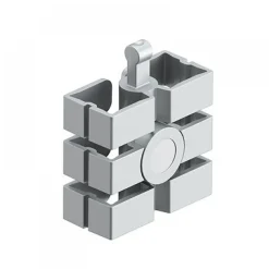 Aimant pour goulotte passe-câbles flexible à chaîne Slim Steelforce HETTICH