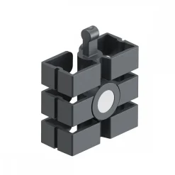 Aimant pour goulotte passe-câbles flexible à chaîne Slim Steelforce HETTICH