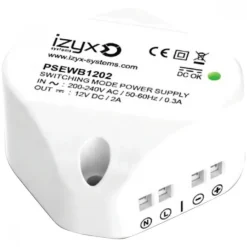 Alimentation miniature 12V DC - 2A - Bornes à vis - PSEWB1202 Izyx