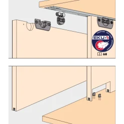 Amortisseur pour porte coulissante Clipo 16 H ou 16 GPK EKU