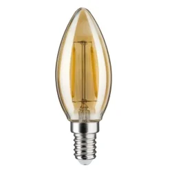Ampoule LED flamme - 2 Watts - E14 - 1700 K - Vintage doré PAULMANN